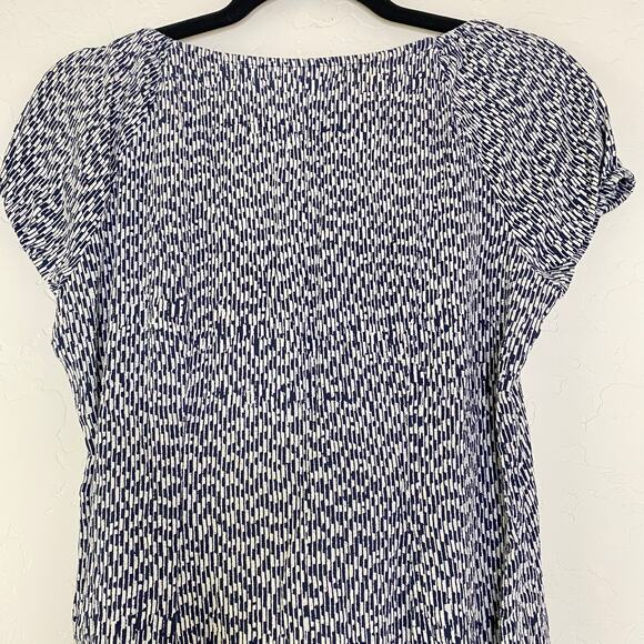 Weekday Blue and White Printed Cap Sleeve Mina Dress Size EU 38 US Small - Picture 6 of 9